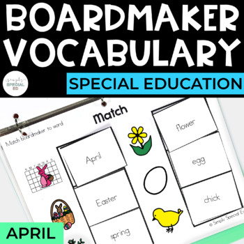 Preview of April Vocabulary Unit- Boardmaker