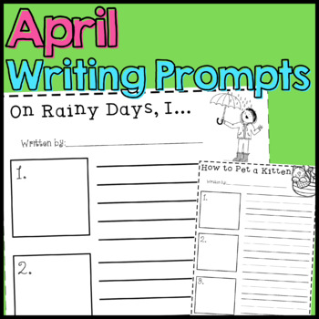 April WRITING PROMPTS common core by Emily Ames | TpT