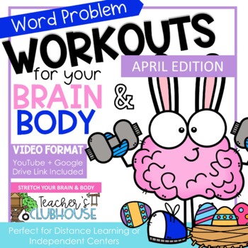 Preview of Easter Word Problems Workout - Math and Movement
