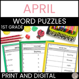 April Word Puzzles Activities
