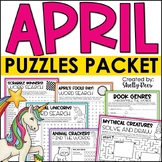 April Word Searches and Puzzles