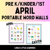 Portable Word Walls/Word Charts (April & Easter Day)