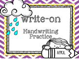 April Write-On (  Handwriting practice for 1st grade)