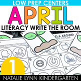 April Write the Room First Grade Literacy Centers Spring 1