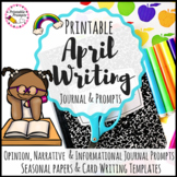 April Writing Prompts Journal