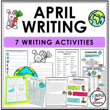 Preview of April Writing Bundle | Spring Writing | Monthly Writing Activities | Earth Day
