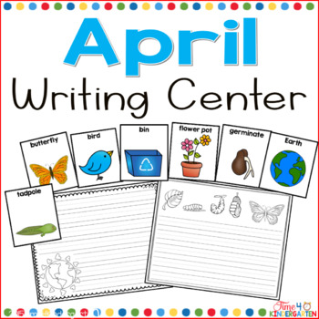 Preview of April Writing Center for Kindergarten and First Grade