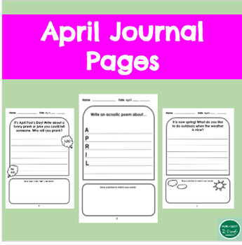 Preview of April Writing Journal