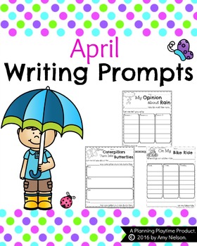 April Writing Prompts by Planning Playtime | Teachers Pay Teachers