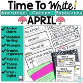 April Writing Prompts Activities Journal Topics Spring Wri