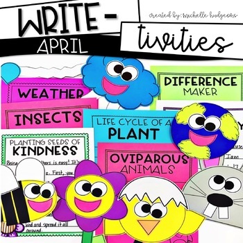 Preview of April Writing Prompts | Earth Day | Spring Writing | Insects