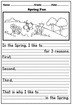 21 spring activities april writing prompts grade 1 to 5 writing worksheets