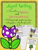 April Writing Prompts, Graphic Organizers, Papers, and Posters