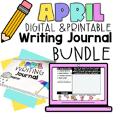 April Writing Prompts Monthly Digital & Printable Journal 