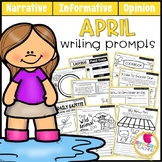 Preview of April Writing Prompts | Real-World and Draw & Write Formats | PDF & GOOGLE