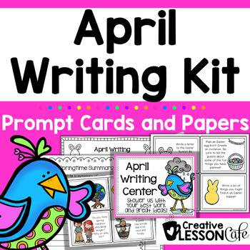Preview of Spring Writing Prompts | Spring Writing Pages | April Writing Prompts Task Cards