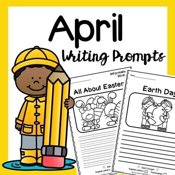 Preview of April Writing Worksheets - 2nd Grade April Morning Work Or April Early Finishers