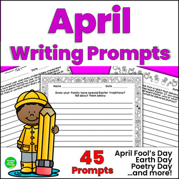 April NO-PREP Writing Prompts by Growing Grade by Grade | TPT