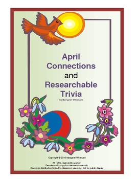 Preview of April and Earth Day Connections with Researchable Trivia