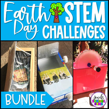 Preview of April and Earth Day STEM Activities & Challenges BUNDLE for Elementary
