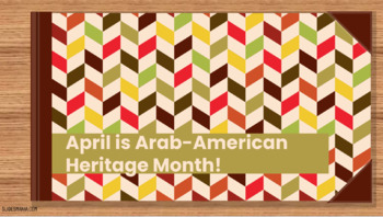 Preview of April is Arab-American History Month!