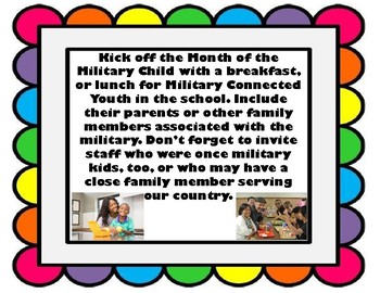 April Is The Month Of The Military Child Bulletin Board Set Tpt