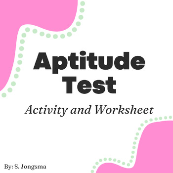 Preview of Aptitude Test activity and worksheet