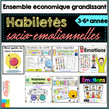 Preview of Aptitudes sociales - French Social Skills BUNDLE *** 3-6e année *** GRANDISSANT