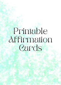 Preview of Aqua Kid Affirmation Cards