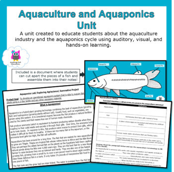 Preview of Aquaculture/Aquaponics Unit Plan