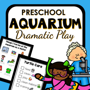 Preview of Aquarium Dramatic Play Preschool Pretend Play Pack
