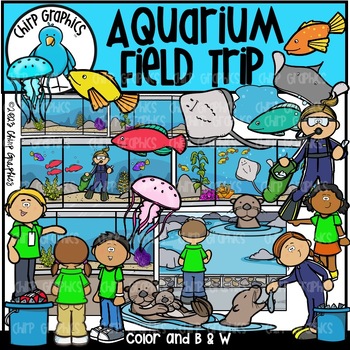 Preview of Aquarium Field Trip Clip Art Set