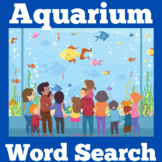 Aquarium Worksheet Word Search Puzzle Activity | Field Trip