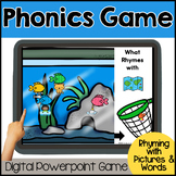 Aquarium Rhyming Digital Phonics Games with Pictures and Words