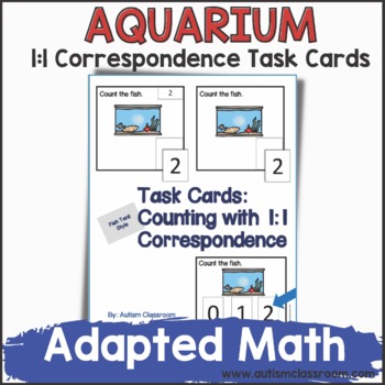 Preview of Aquarium Special Education Math 1:1 correspondence to 10