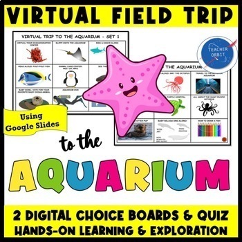 Preview of Aquarium Virtual Field Trip Activity  | Ocean Animals Fish Whales Dolphins