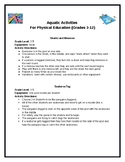 Aquatic Activities for PE (Grades 3-12)