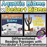 Aquatic Biome and Desert Biome Nonfiction Reading Passages