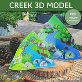 Aquatic Ecosystem 3D Model | Creek Model | Rive Model | Aq