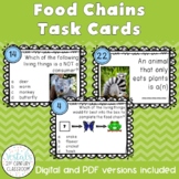 Food Chains Task Cards {Digital & PDF Included}