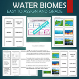 Aquatic Water (estuary, wetland) Biomes Habitats Sort & Ma