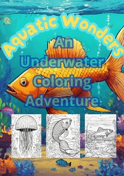 Preview of Aquatic Wonders | An Underwater Coloring Adventure | Coloring pages