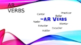Ar Verbs (Spanish and English) with Picture PowerPoint
