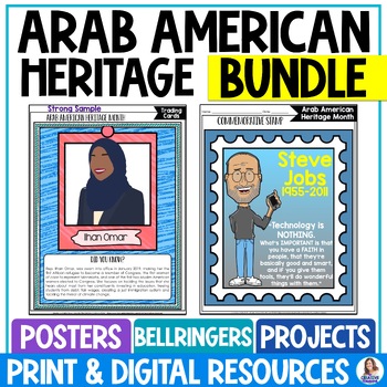 Preview of Arab American Heritage Month Activities Bundle - Bulletin Board - Bell Ringers
