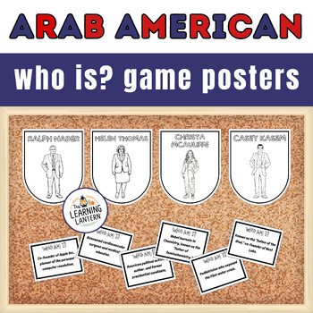 Preview of Arab American Heritage Month Bulletin Board Who is? Game Posters