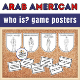Arab American Heritage Month Bulletin Board Who is? Game Posters