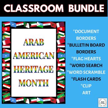 Preview of Arab American Heritage Month Bulletin Board/Decor Bundle