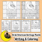 Arab American Heritage Month Coloring Pages Writing Activi