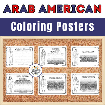 Preview of Arab American Heritage Month Coloring Posters