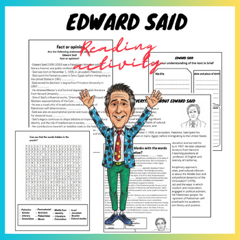 Preview of Arab American Heritage Month  Edward Said Reading Activity Pack